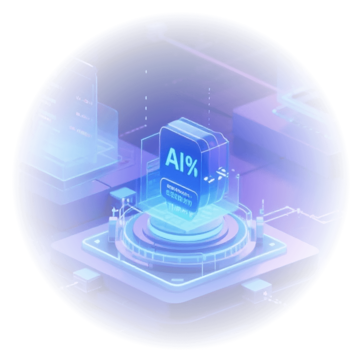Abstract Illustration with Circles and Blur background